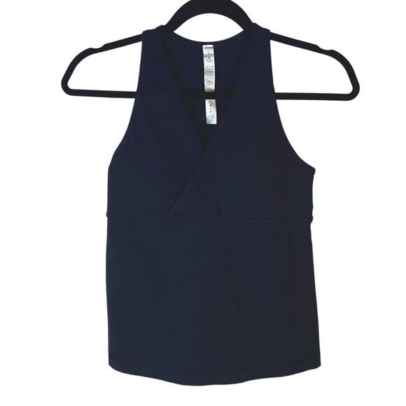 Lululemon Athletica Vintage Cropped Bra Top Wrap Style Sz 8 - Picture 1 of 4
